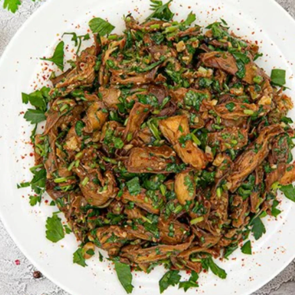 Pan seared Eggplant Salad